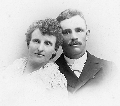Susan Coats and Charles Worth in what may be there wedding photo