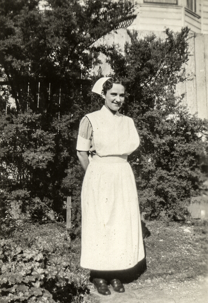 Bernice in her uniform Photograph of Bernice Coats