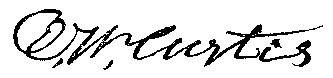 Eleazer Curtis' Signatue Eleazer Curtis' signature