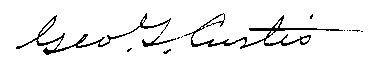 George Curtis Signature George Curtis Signature
