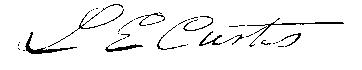 Leander Curtis' Signature Leander Curtis' signature
