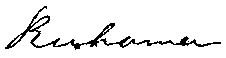Ruhama Curtis' Signature Ruhama Curtis' signature