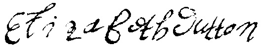 Elizabeth Dutton's Signature Elizabeth Dutton's signature