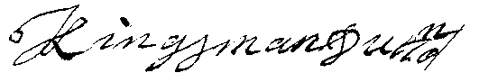 Kingsman Dutton's Signature Kingsman Dutton's signature
