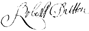 Robert Dutton's signature