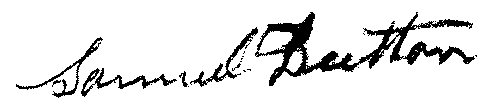 Samuel Dutton's Signature Samuel Dutton's signature